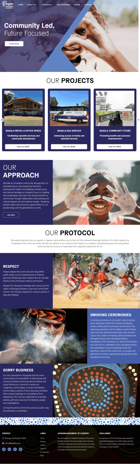 Bagala-Homepage